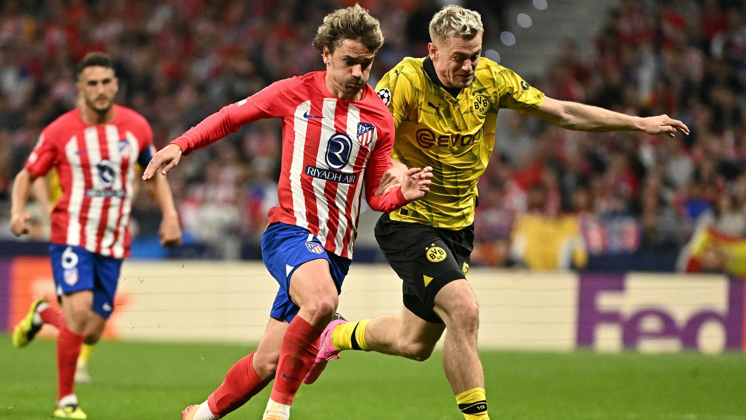 Atlético Madrid Edges with 2-1 Win Over Dortmund in Champions League